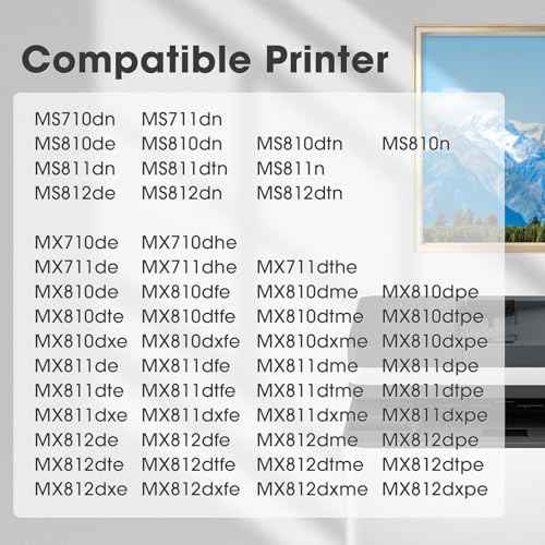 521H 52D1H00 High Yield Toner Cartridge Replacement for Lexmark MS710 MS710dn MS711 MS810 MS810dn MS810n MS811 MS812 MX710 MX710de MX711 MX810 MX811 MX812 Series Printer (Black, 1-Pack)