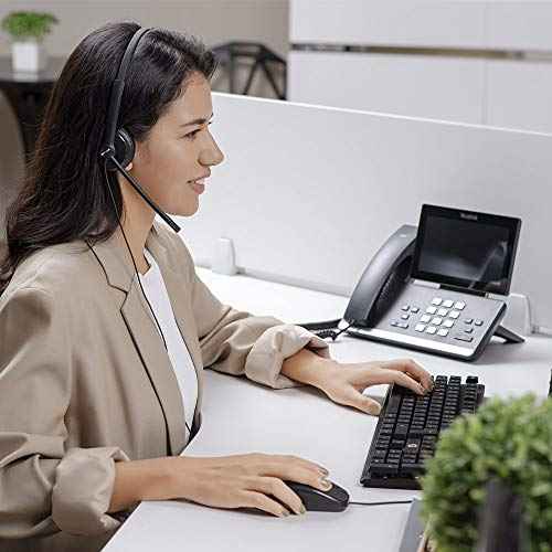 Yealink Headset YHS34 Mono - One Ear Headphones - with RJ Connection Cable