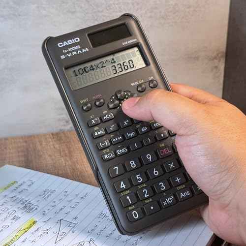Casio fx-300MS Plus 2nd Edition ? Standard Scientific Calculator with 2-Line Display | 10-Digit LCD, Trig, Stats, Fractions | Ideal for High School Algebra, Trigonometry & Test Prep