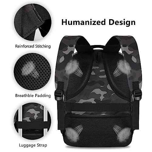 Backpack for Men Women, School Backpack with USB Charging Port, Anti Theft Carry On Flight Approved Business Work Travel 15.6 Inch Computer Laptop Backpack, BookBag for teen, Camo