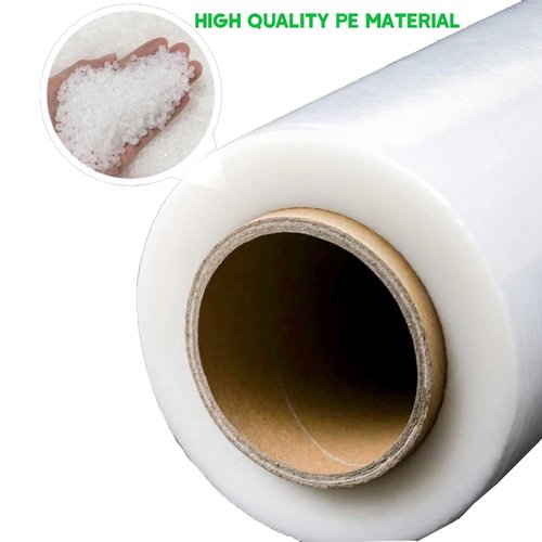 TurqVuaz 18" Stretch Wrap Film – 1200 ft, 80 Gauge Clear Plastic – Industrial Strength Shrink Wrap for Moving, Packing, Pallet Wrapping, Shipping, Warehouse Use – Heavy-Duty, Water Resistant – 4 Rolls
