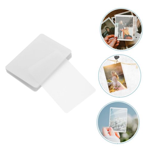NUOBESTY 100 Sheets Thermal Laminating Film Pouches Clear PVC Photo Protective Laminating Sheets for Id Cards Business Cards Menus Documents Fade Resistant
