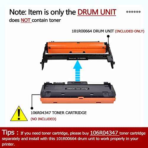 Leize Compatible 101R00664 B205/ B210/ B215 Drum Cartridge Replacement for Xerox B205 B210 B215 B210DNI B205NI B215DNI B215MFP B205MFP Printer Drum Unit, Black - 10,000 Pages