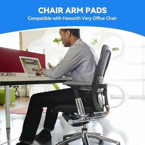 Arm Pads Caps Replacement for Haworth Very Office Chair,Office Chair Arm Rest Replacement£¨Gray£©