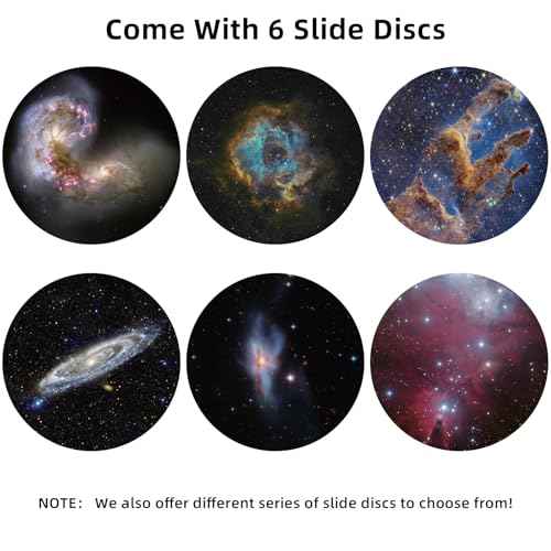Realistic Discs - Discs for Ainael Meteor and Galaxy Projector, 5k Ultra HD Slide for Home Planetarium, 6 Discs Set Without Projector (Nebula 3)