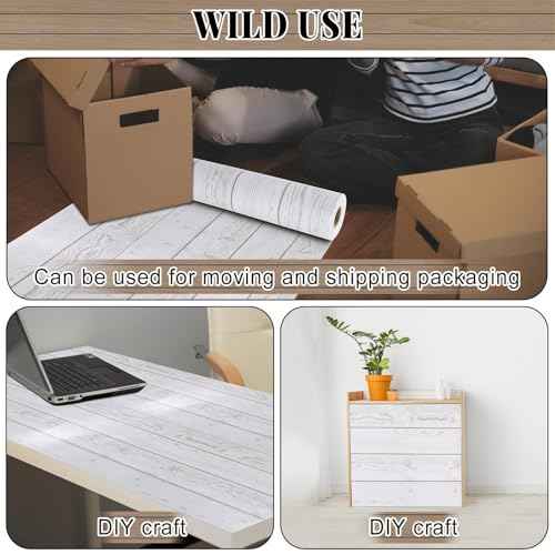 White Wood Bulletin Board Roll Reusable Waterproof Erasable Bulletin Board Fade Resistant Wrinkle Resistant Poster Non-Woven Fabric Bulletin Board Roll for Classroom Decor Wrap Crafts 15.55" x40ft