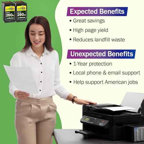 Mirone Compatible Ink Cartridges Replacement for Canon 260 Ink Cartridges 260XL for Canon TS6420 TS6400 Pixma TS5320 PG-260 TS5300 2bk