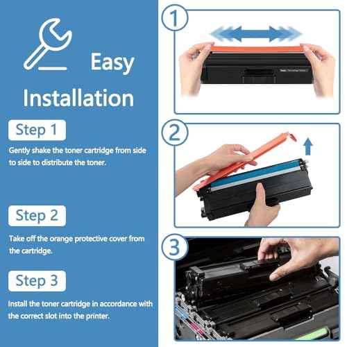 TN436BK Super High Yield TN436 Black Toner Cartridge Replacement for Brother TN-436BK TN436 TN-436 TN433BK TN431BK MFC-L8900CDW MFC-L8610CDW HL-L8360CDW HL-L8260CDW Printer Toner, 2 Pack