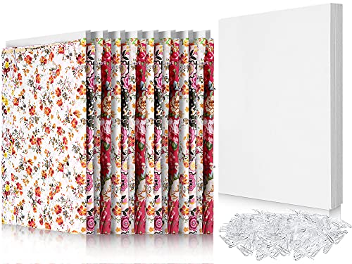 Teling 50-Pack Comic Book Boards with U-Shaped Clips for Fabric & Document Storage