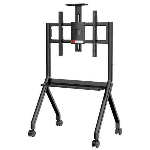 RAIZEA Mobile Smart Board Stand for Interactive Whiteboard 47"-65", Lockable Wheels, Holds up to 176lbs, for Office Classroom Home(Model: FD570)
