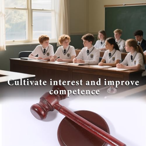 Handcrafted Wooden Gavel and Sound Block Set for Lawyers and Judges