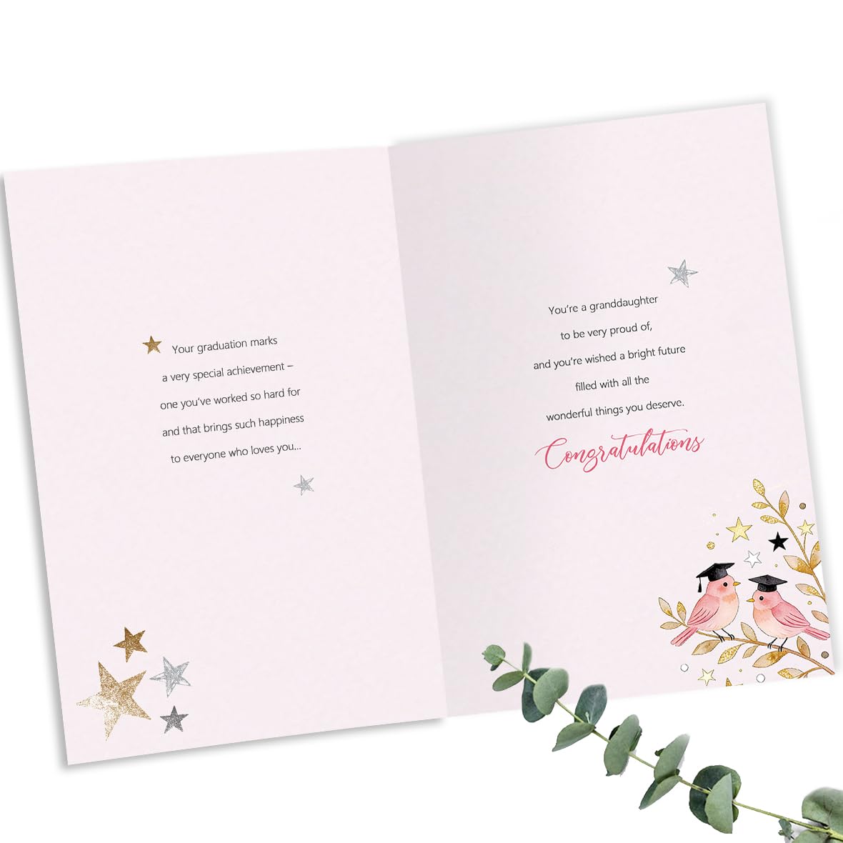uugtcard Graduation Card for Granddaughter, Graduation Gift for Granddaughter