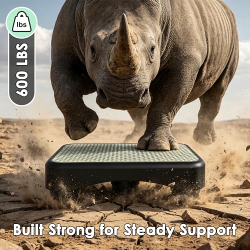 Adjustable Adult Bed Step Stool - 3-Level Non-Slip Support for Seniors & Home Use