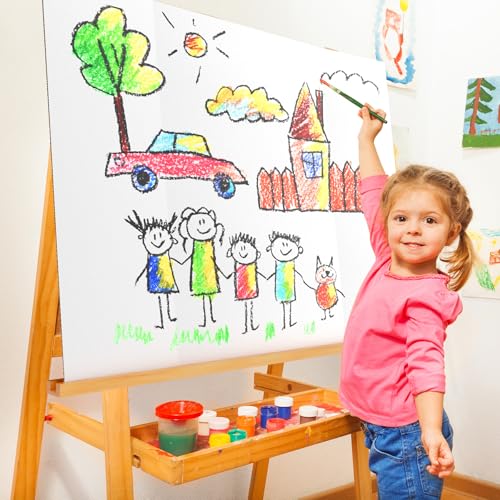 AKONEGE 2 Pack 36x48 White Trifold Poster Board for Presentations & Projects