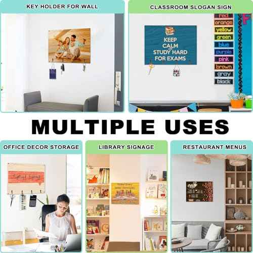 HYHOSHI 6 Pack Sublimation Wood Photo Blanks, 11.8" x 15.7" Unfinished Wood Hanging Board With Hooks for Home Decor, Heat Transfer DIY Design