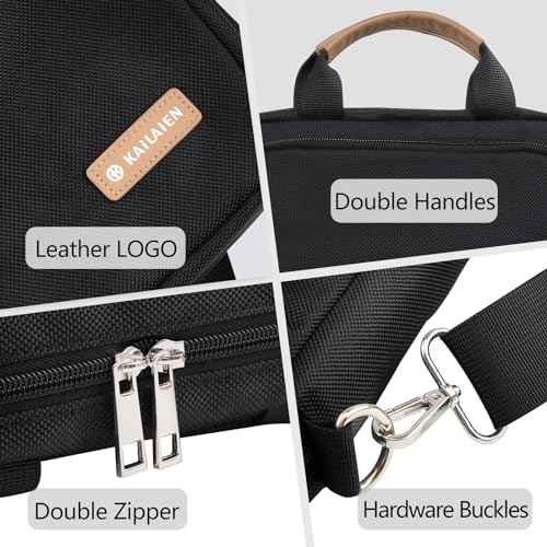 13.3-14 Inch Laptop Sleeve Bag, Laptop Bag for 14'' MacBook Pro M4 2024,14'' MacBook Pro M3&M2&M1 2023/2021, 13.6/13'' New MacBook Air M3/M2 2024/2022,Tab S8 Ultra 14.6",with Shoulder Strap(Black)