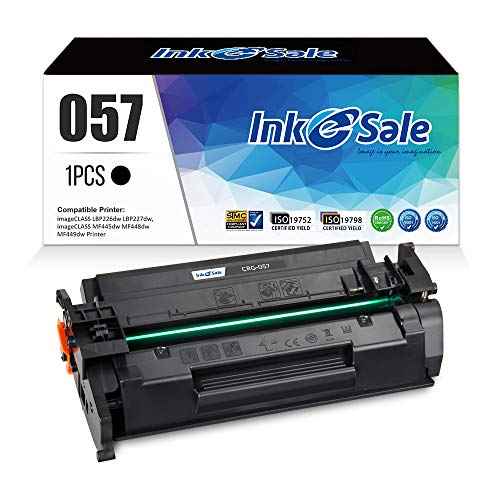 INK E-SALE Compatible Toner Cartridge Replacement for 057 CRG-057 Toner, for use with MF445dw MF448dw LBP226dw LBP227dw LBP228dw MF449dw MF445 LBP226 LBP227 Ink Printer, 1 Pack (with CHIP)