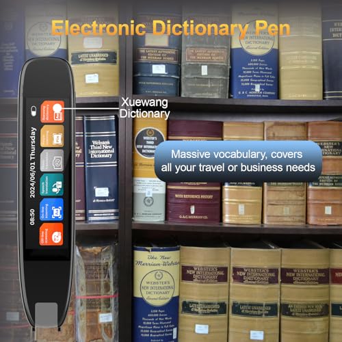Translation Pen for Dyslexia, 142 Languages Text to Speech Translator Pen, OCR Digital Reading Pen Language Translator Device for Students, Study, Travel, Business