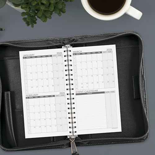 AT-A-GLANCE 2026 Planner Refill, Weekly, 3-1/4" x 6-1/2", Portable Size 2 (064-287-26)