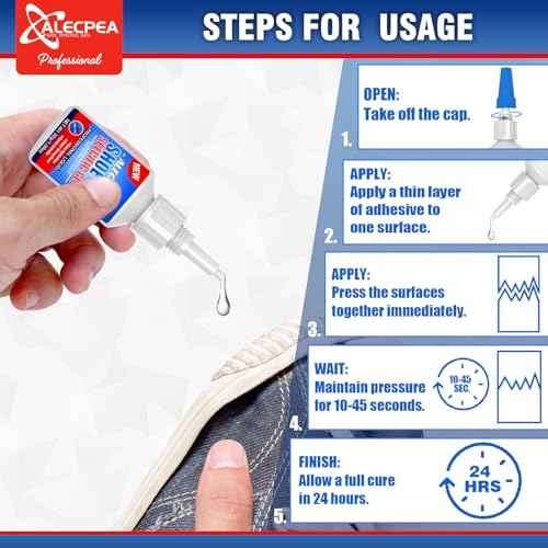 ALECPEA 30g Shoe Glue - Ultimate Strength Adhesive for for Soles Boots Sneakers Heels Hiking Shoes Leather Handbags - Quick Set in 15 Seconds