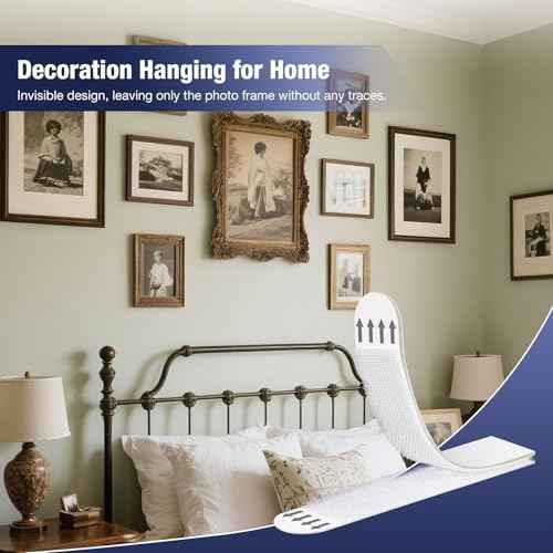 20 Pairs Picture Hanging Strips - Heavy Duty Large Adhesive Mounting Sticky Hanger,Refill Hook and Loop Wall Strips,Easy to Use,Removable for Home Decor Poster & Frames,No Nails Damage Free