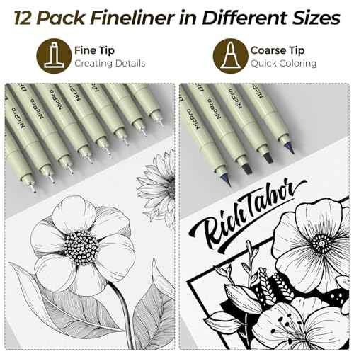 Nicpro 58 PCS Art Drawing Supplies Kit in Leather Case, Art Mechanical Pencil Set with 6 Metal Drafting Pencil 0.5 & 0.7 & 0.9 & 2mm, 12 Micron Pen, Sketch Book, 30 Tube Lead Refills for Sketching