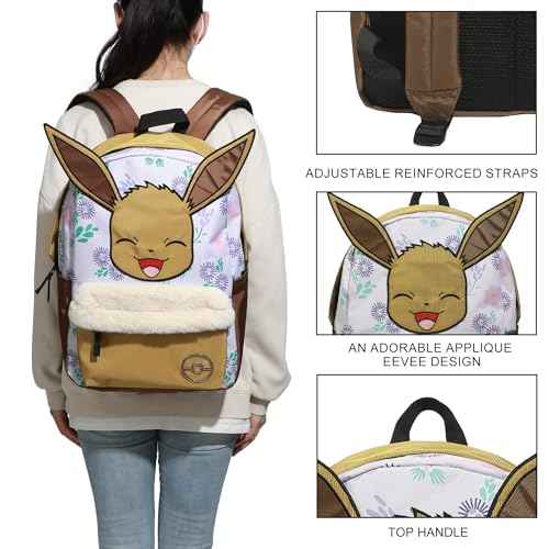 Pok?mon Eevee All-Over Print Characters 17" Adult Backpack