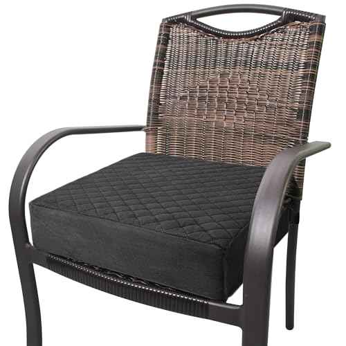 Booster Cushion for Adults - 18x18x5 Medium-Firm Seat Cushion for Home, Office, Wheelchair, Car - Washable Velvety Cover with Waterproof Layer, Removable Strap & Non-Slip Base - Black