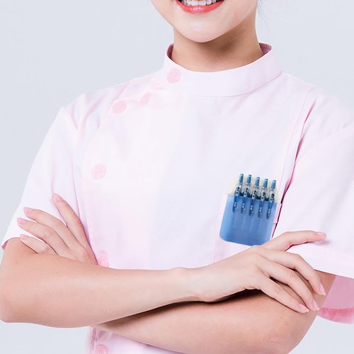 10pcs Blue Shirt Pocket Protectors Lab Coat Pocket Pocket Pen Holders for Shirts Pocket Pencil Holder Leakproof Pocket Pen