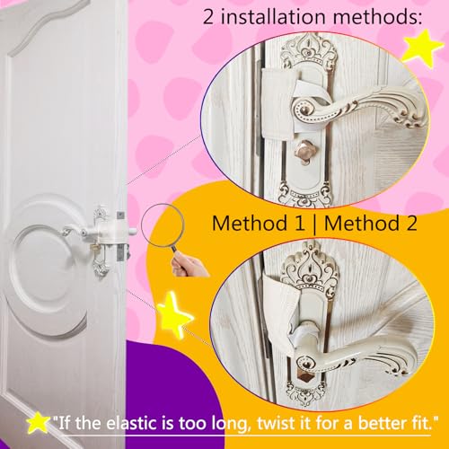 Baby Door Silencer & Latch Cover 3 Pack - 4.1 x 3.1 inches Beige (SLIFEOW)