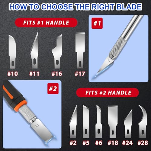 DIYSELF #11 Craft Knife Blades 150PCS High-Carbon Steel Precision Blades