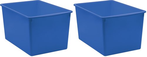 Teacher Created Resources® Blue Plastic Multi-Purpose Bin (Pack of 2)