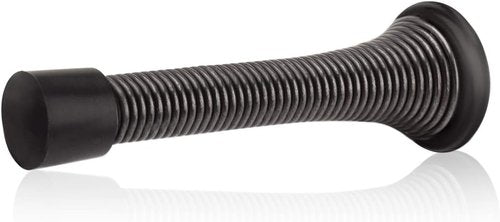 HOMOTEK 30 Pack Heavy Duty Oil Rubbed Bronze Spring Door Stops - Flexible Design with Rubber Bumper Tips