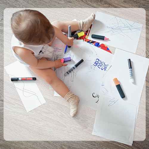 Chair mat for Hard Floors, 28" x 30", Small Chair Mat Clear Easy Glide on Hard Floors, Chair Mat Under Desk Chair, Transparent Floor Mats Wood/Tile Protection Mat for Office & Home
