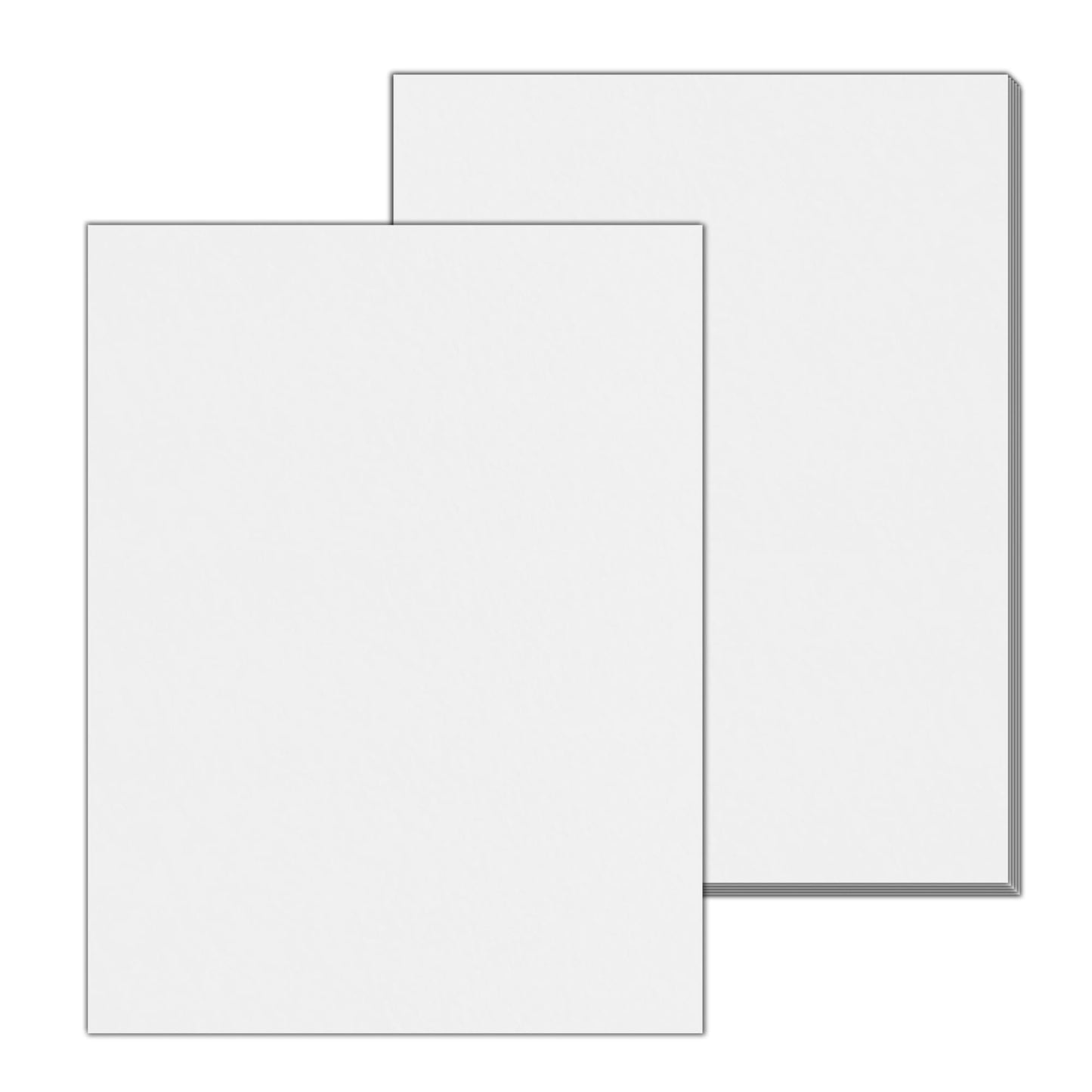 20 Sheets, 130 lb (350 gsm) - Thick Heavy White Cardstock, Heavyweight Cardboard Paper - 8.5 x 11 inches