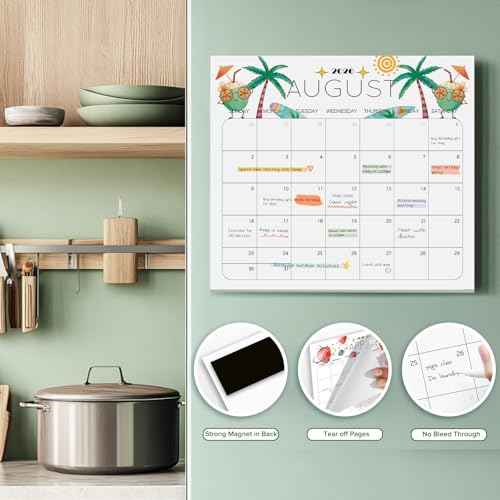 Delightful Magnetic Fridge Calendar 2026-2027 magnetic calendar for refrigerator - Monthly Calendars for Easy Organizing
