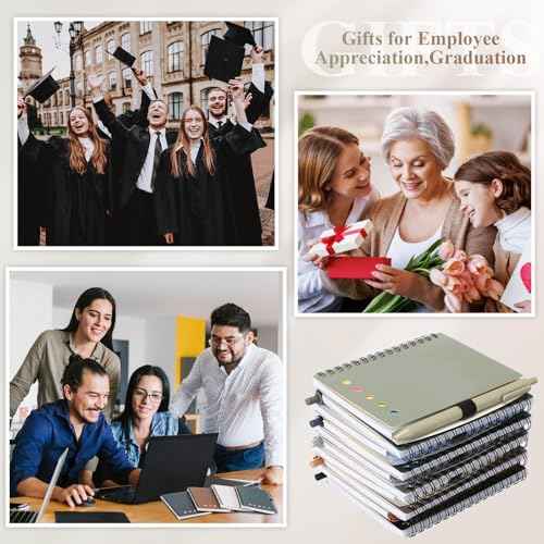 20 Set Employee Appreciation Gift School Weekly to Do List Spiral Planner Notebook with Sticky Note Ballpoint Pen Thank You Gift for Student Teacher Must Haves Office(Classic Color)