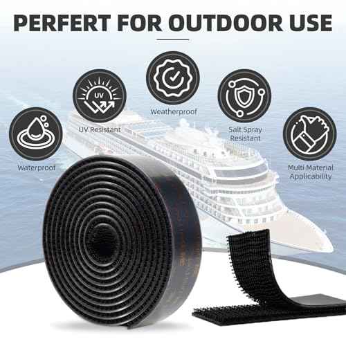 Dual Lock SJ3550 Reclosable Fastener 2''¡¿6Ft, Made of 3M Black Heavy Duty Mounting Tape Strong Adhesive with Interlocking Mushroom-Shaped Heads for Indoor and Outdoor Use