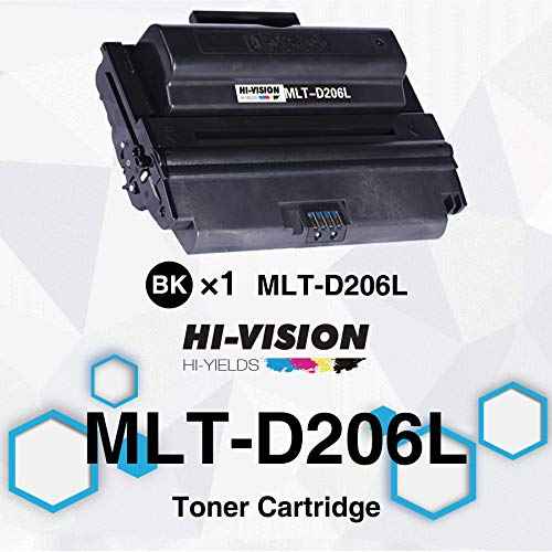 HI-Vision¢ç Replacement for Toner Cartridge MLT-D206L for SCX-5935 Series Laser Printer (206L Black 1 Pack)