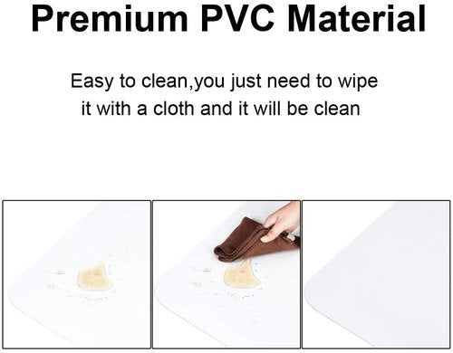 Azadx Office Chair Mat for Hardwood Floor - 30 x 48'', Clear Easy Glide on Hard Floors, Plastic Under Desk Mat