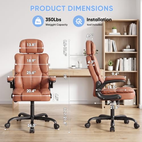 Executive Managerial Chair with Adjustable Headrest – Kensaker