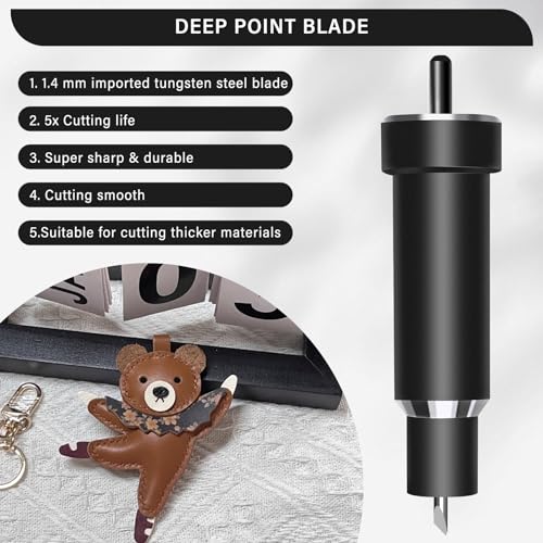 Deep Cut Blade & Housing for Cricut Maker & Explore 3, Air 2, One - 4 Pack