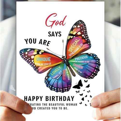 DaySpring Religious Birthday Card for Women,Christian Blessings Birthday Cards