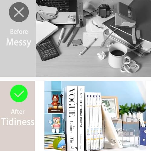 Yuixoseu 4 Pack Clear Acrylic Purse & Small Bag Organizer for Closet & Desk