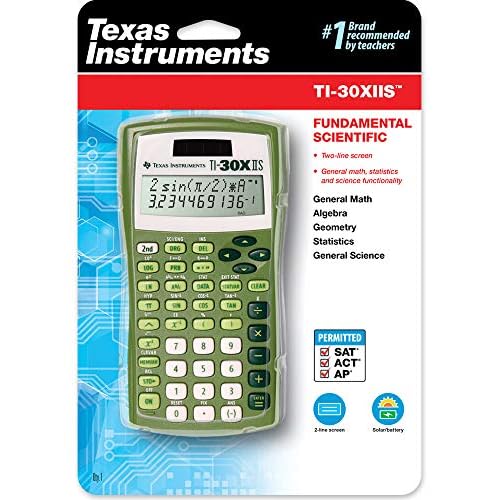 Texas Instruments TI-30X IIS 2-Line Scientific Calculator, Lime Green