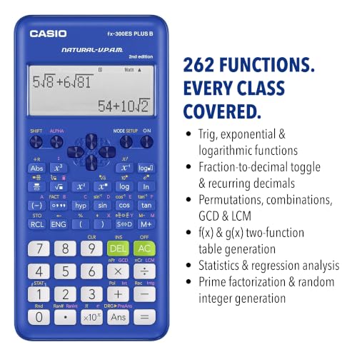 Casio FX-300ESPLSBBU Scientific Calculator with Natural Textbook Display