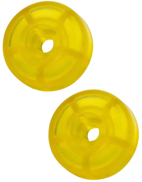 TranzSporter 48358-2PK Replacement Carriage Yellow Bumper Stop Parts - Fits TP-250 & TP-400 - OEM PART Shingle Material Hoist Tie Down Engineering