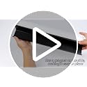 White 17 Inch Magnetic Book Shelf - Reusable Acrylic Display for Classroom & Kitchen