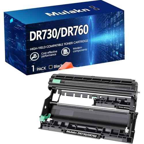 DR730 for Brother DR730 DR760 Drum Unit to Use with MFC-L2750DW MFC-L2710DW HL-L2350DW HL-L2395DW HL-L2370DW DCP-L2550DW Printer High Yield Black (1PK DR730/DR760)
