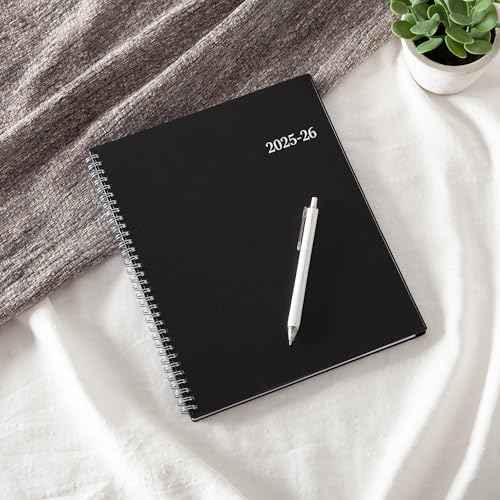Blue Sky 2025-2026 Weekly and Monthly Academic Year Planner Calendar, July - June, 8.5" x 11", Flexible Cover, Wirebound, Laminated Tabs, Storage Pocket, Enterprise (Enterprise 2025-2026, 8.5" x 11")